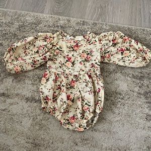 12 months, boho long sleeve romper. From Tatum and Reese online shop!